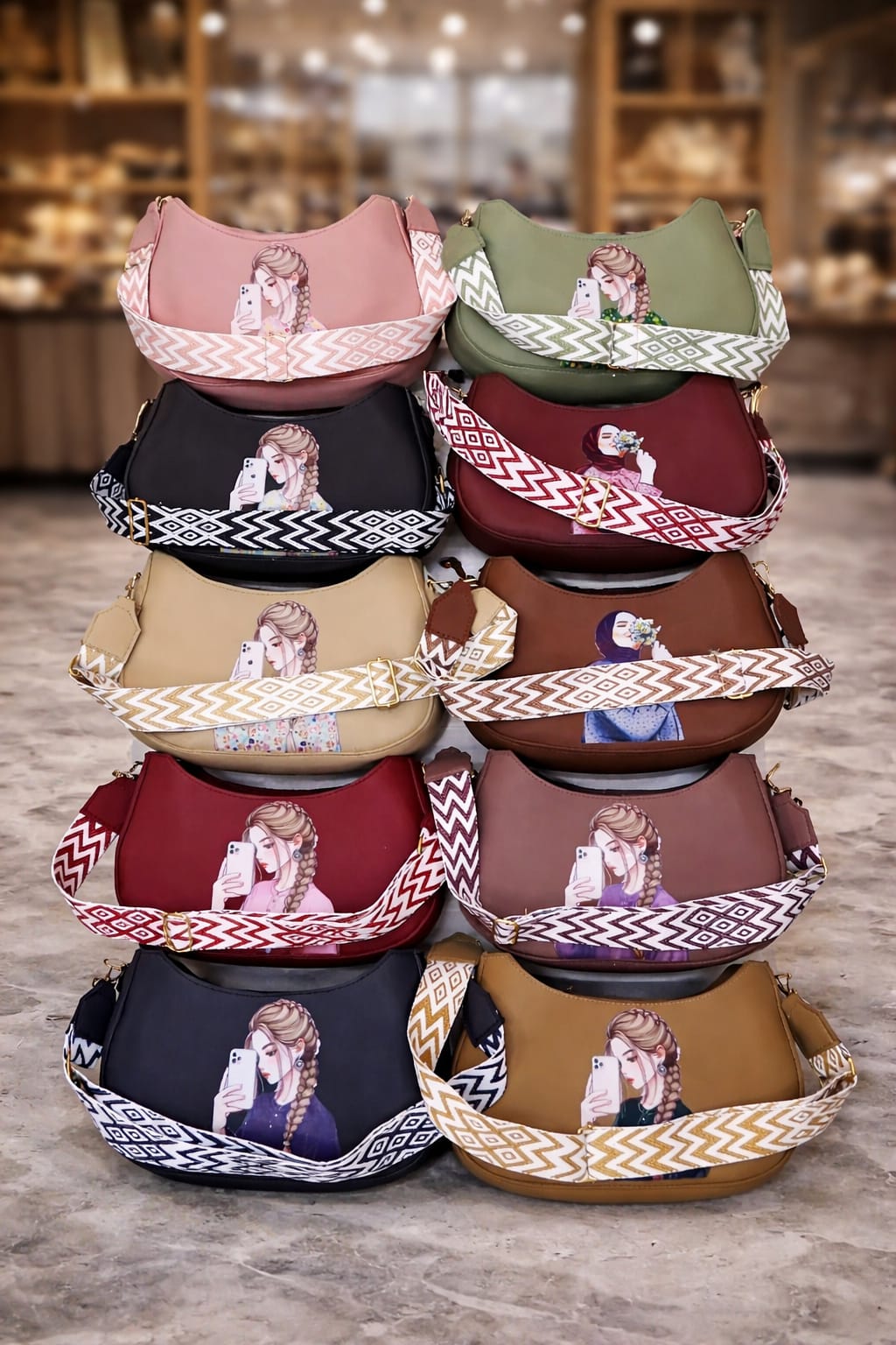 This fashionable women’s shoulder / crossbody handbag